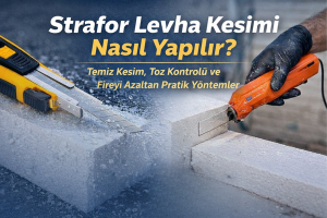 Strafor Levha Kesimi Nasıl Yapılır? Temiz Kesim, Toz Kontrolü ve Fireyi Azaltan Pratik Yöntemler