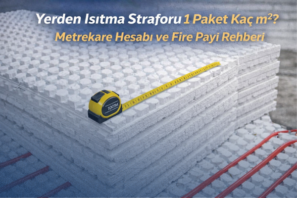 Read more about the article Yerden Isıtma Straforu 1 Paket Kaç m²? Metrekare Hesabı ve Fire Payı Rehberi
