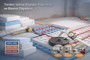 Yerden Isıtma Köpüğü Yoğunluğu ve Basma Dayanımı: Hangi Mekânda Hangi Sınıf Seçilir?