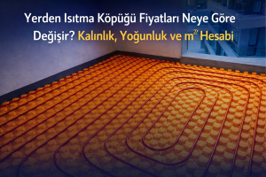 Yerden Isıtma Köpüğü Fiyatları Neye Göre Değişir? Kalınlık, Yoğunluk ve m² Hesabı ile Satın Alma Rehberi