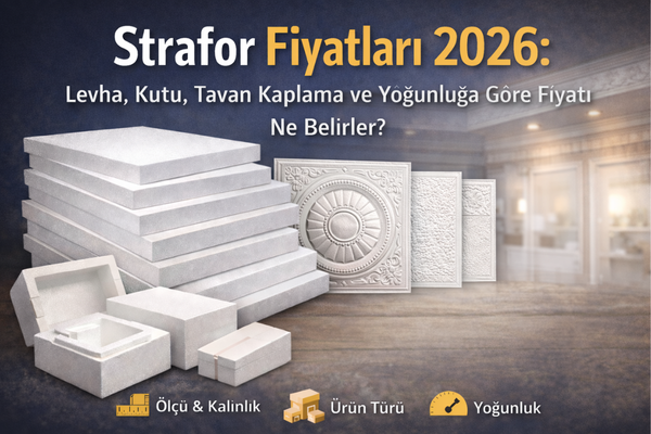 Read more about the article Strafor Fiyatları 2026: Levha, Kutu, Tavan Kaplama ve Yoğunluğa Göre Fiyatı Ne Belirler?