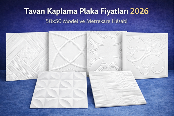 Read more about the article Tavan Kaplama Plaka Fiyatları 2026: 50×50 Plaka, Model ve Metrekare Hesabı